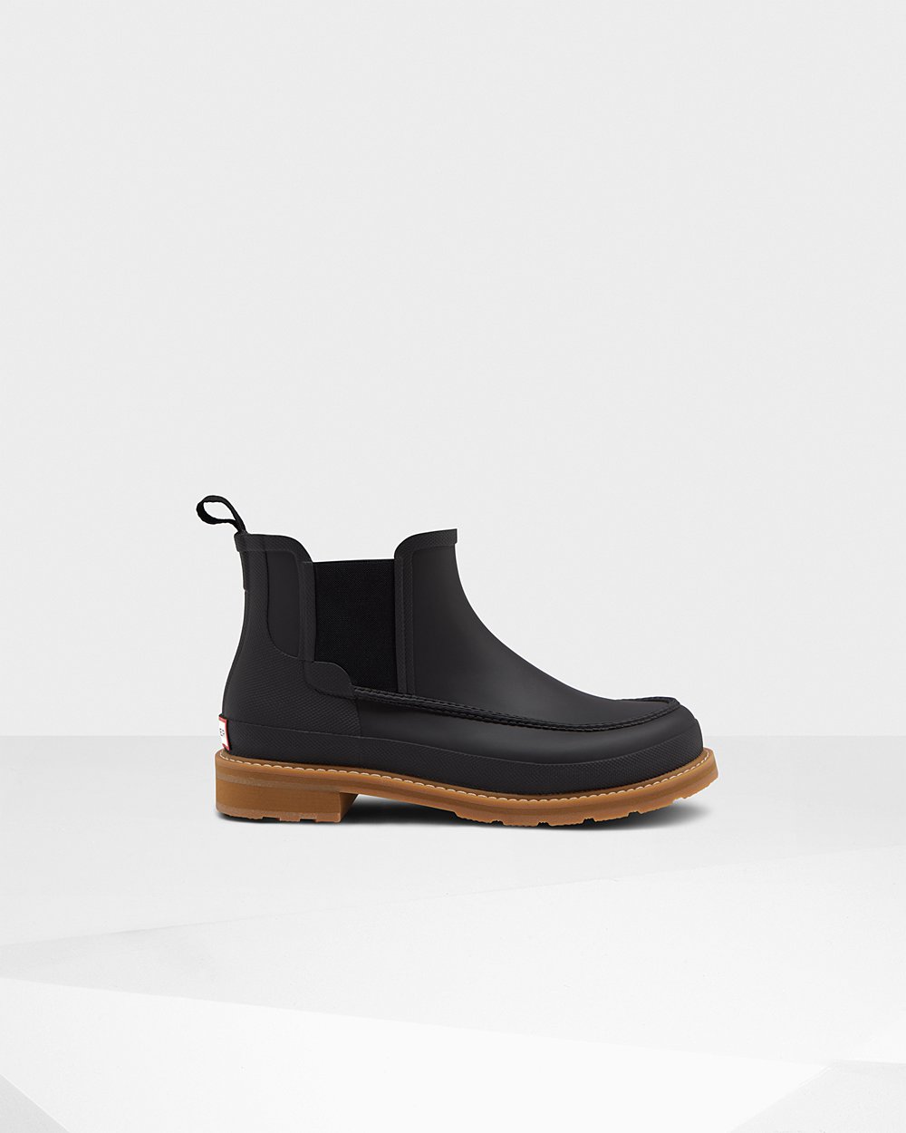 Men Hunter Original Moc Toe | Chelsea Boots Black | NZ-5347-GIRJ